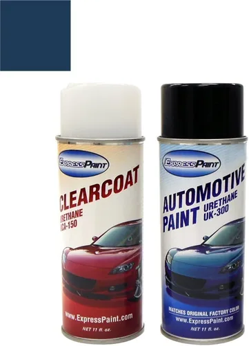 Miniatura 182 de Tarro de media onza para pintura de retoque automotriz Chrysler Pacifica – Moderno efecto azul Clearcoat PBl/EBL – Color+paquete de capa
