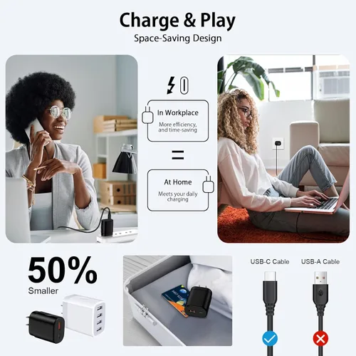 Miniatura 6 de Cargador rápido de 25 W para Samsung Galaxy Watch 8/8 Classic/7/Watch Ultra/6/6 Classic/5 Pro/5/S25 Ultra/S24/S23/S22/A16 5G/A17, Z Flip7/Fold7