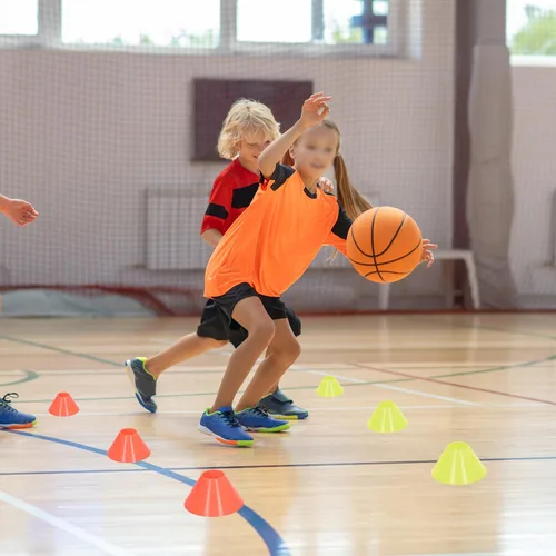 Miniatura 6 de Juego de 20 mini conos de disco de fútbol, marcadores de entrenamiento de fútbol PE para entrenamiento deportivo, fútbol, baloncesto, patinaje