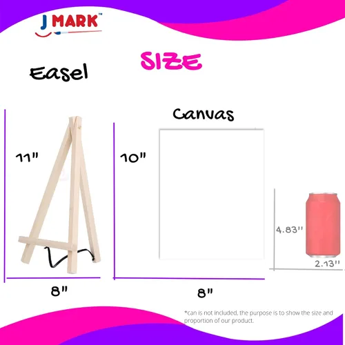 Miniatura 5 de J MARK Juego de pintura para niños, juego de pintura acrílica todo incluido para niños, suministros de pintura seguros