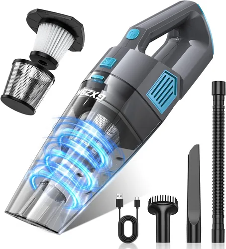 Miniatura 11 de Gxzsk Aspiradora de Mano Inalámbrica, 15000PA de Succión Fuerte Aspiradora de Mano Recargable para Coche, Aspiradora de Mano Portátil con Gris
