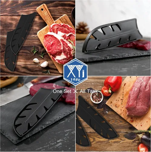 Miniatura 7 de XYJ Juego de 2 fundas de seguridad para cuchillos de seguridad, protector de bordes para cuchillos, funda universal para cuchillos, protector