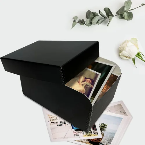 Miniatura 9 de Lineco Caja de almacenamiento de fotos de 4 x 6, con 12 sobres sin ácidos, capacidad para hasta 1000 fotos de 3.5 x 5 pulgadas o 4 x 6 pulgadas