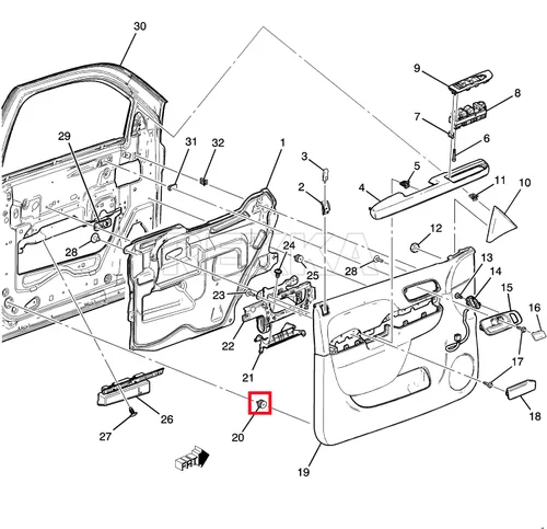 Miniatura 6 de Rexka 10 clips de retención para panel de moldura de puerta, remaches, pasadores 15076791 compatibles con GMC Envoy Chevy Chevrolet Trailblazer