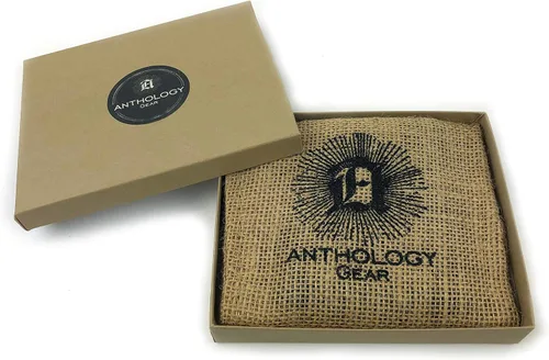 Miniatura 2 de Anthology Gear Cartera de cuero de grano completo con soporte para púas de guitarra