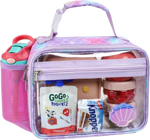 Miniatura 27 de Bagseri Lonchera para Niños Varones - Lonchera Aislada para Niños Reutilizable a Prueba de Fugas Lonchera para Niños Varones con Soporte para Fósil