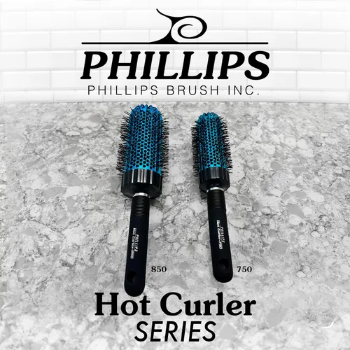Miniatura 5 de Phillips Brush Hot Curler 750 Cepillo redondo térmico – Cepillo de barril ventilado de 2.25 pulgadas de diámetro para crear rizos duraderos
