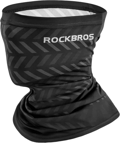 Miniatura 13 de ROCKBROS Polaina refrescante para el cuello, máscara facial, bufanda de pesca, cubierta facial para hombres y mujeres