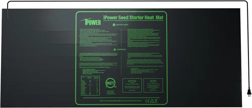 Miniatura 14 de iPower Tapete térmico de siembra de 10 x 20.75 pulgadas con película de carbono mejorada, almohadilla de inicio de germinación de plantas