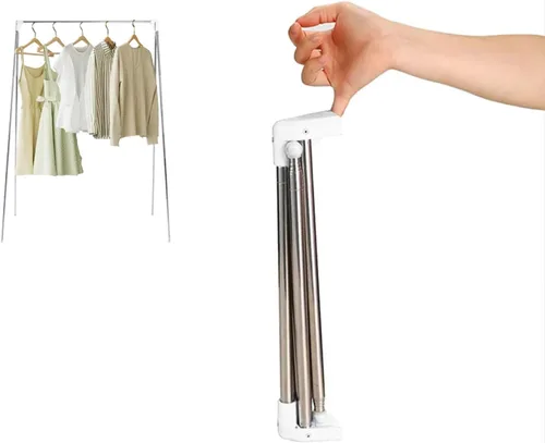 Miniatura 10 de Ligtchser Perchero Portátil de Viaje, Perchero Plegable de Ropa para Baile, Viajes, Camping, Secado, RV, Interior, Exterior. Un Mini Perchero