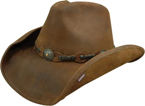 Miniatura 3 de Stetson Roxbury - Sombrero de vaquero de cuero moldeable