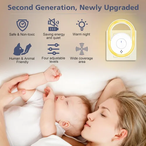 Miniatura 5 de 2026 Upgraded Ultrasonic Pest Repeller 6 Packs, Mice Repellent for House, Indoor Ultrasonic Repellent for Mites Rodent Bugs Roaches Insects Spiders
