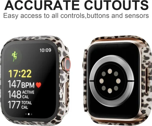 Miniatura 5 de Paquete de 16 fundas rígidas de PC para Apple Watch de 38 mm Series 3 2 con protector de pantalla de vidrio templado, cubierta protectora