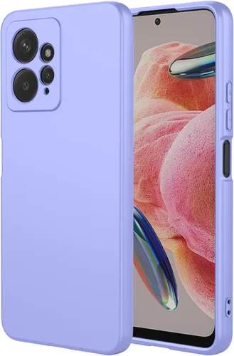 Funda para Xiaomi Redmi Note 12 4G, funda de silicona líquida, forro de microfibra antiarañazos suave a prueba de golpes compatible con Xiaomi Redmi