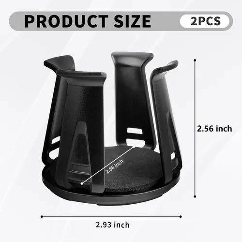 Miniatura 2 de 2 piezas de inserto para portavasos de coche, inserto para portavasos de coche 2026 mejorado con brazo de sujeción adaptable, portavasos