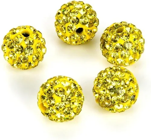 Miniatura 24 de 50 unidades Adabele Grado A con diamantes de imitación de cristal pavimentan cuentas sueltas de 0.315 in azul zafiro claro, arcilla polimérica