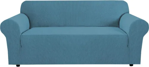 Miniatura 81 de H.VERSAILTEX Fundas elásticas para sofá, fundas de sofá para perros, fundas para sofá de 3 asientos con tela jacquard gruesa a cuadros con parte
