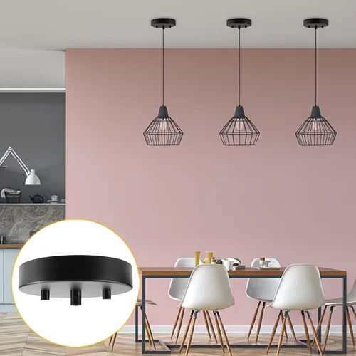 Miniatura 6 de Sangle Sopffy Kit de Dosel para Luz Colgante, Kit de Dosel de Iluminación de Techo de 4.7 Pulgadas con Todos los Herrajes de Montaje Placa de Techo