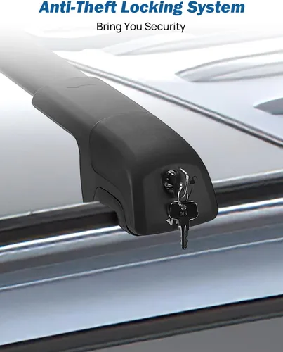 Miniatura 2 de JOYTUTUS Barras transversales de techo con cerradura compatibles con Chevy Chevrolet Traverse 2022-2026, barras transversales antióxido de aluminio
