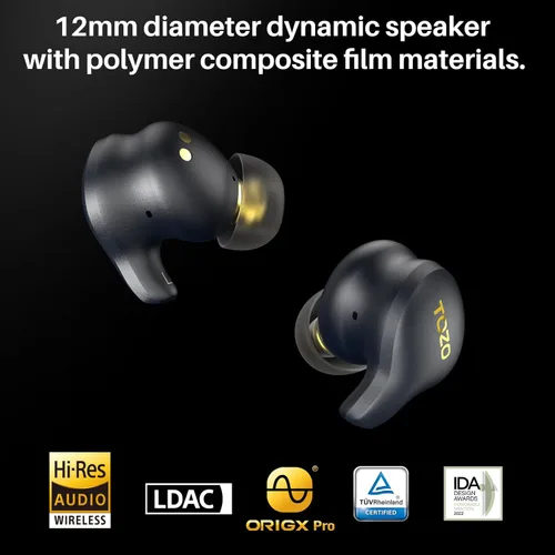 Miniatura 2 de TOZO Golden X1 - Auriculares inalámbricos Bluetooth compatibles con LDAC HD de audio-decodificación de audio, OrigX de alta resolución inalámbrico
