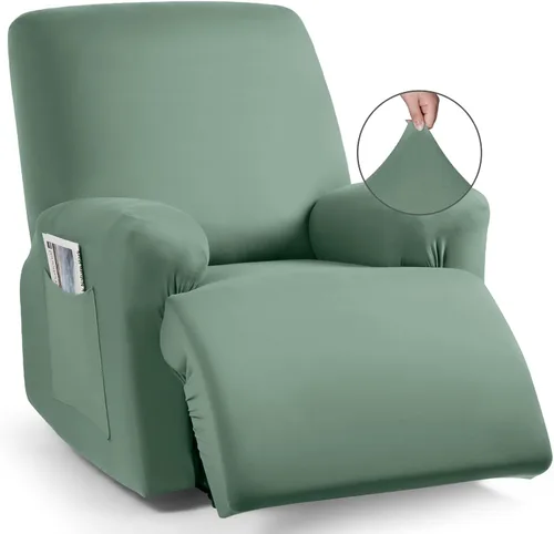 Miniatura 22 de TAOCOCO Funda para sofá reclinable, 3 piezas de fundas de tela de poliéster elástica para sofá reclinable de 3 asientos, protector de muebles suave
