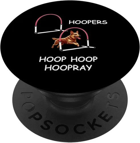 Miniatura 6 de Dog Agility - Aros para perros - Aussie Heeler - Hoop Hoop Hoopray PopSockets MagSafe PopGrip para iPhone