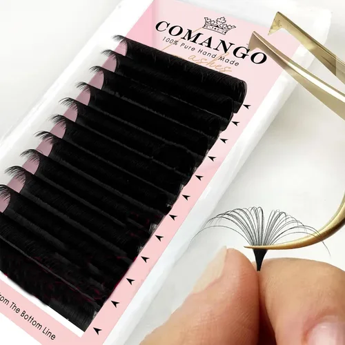 Miniatura 27 de Extensiones de pestañas en racimo de pestañas DIY Curl C/D Comango Mega Volumen, Pestañas Individuales Extensiones de Pestañas Extensiones