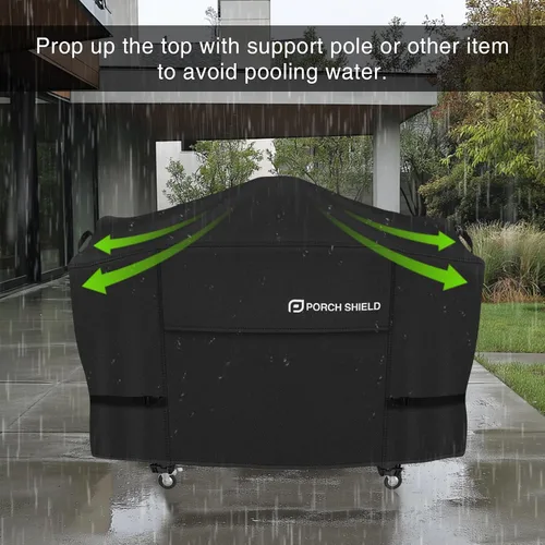 Miniatura 6 de Porch Shield Cubierta de parrilla de gas 600D de 28 pulgadas impermeable y resistente a la decoloración, se adapta a la estación de cocción