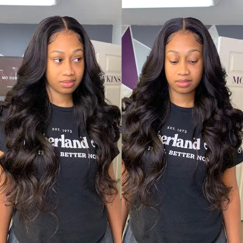 Miniatura 9 de Paquetes con extensiones de cabello ondulado con cierre (10 12 14+10, parte libre) cierre de encaje 4×4 con 3 paquetes 100% cabello humano virgen