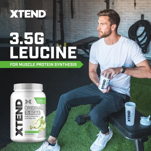 Miniatura 4 de Scivation Xtend XTEND Polvo Original BCAA 7 g de BCAA y 2.5 g de L-Glutamina, Bebida de Recuperación Muscular Sin Azúcar con Aminoácidos