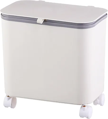Miniatura 10 de Contenedor de compost para cocina, contenedor de compost para cocina interior, sellado, poleas fijas, botes de basura con tapas y separadores Verde