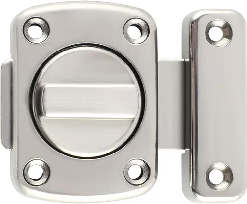 Miniatura 12 de Alise MS220B-2P - 2 pestillos de puerta deslizante, tamaño mediano, seguridad de doble cara, rotación, herrajes para caja de almacenamiento, Negro