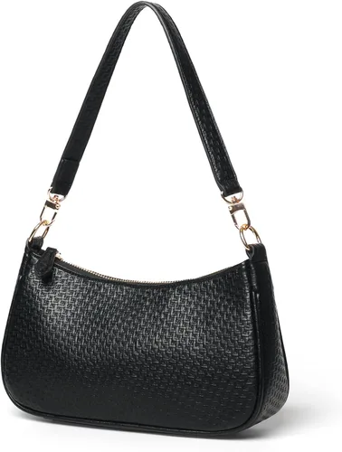 VODIU Bolsos de mano tipo clutch tote con 2 correas extraíbles y cierre de cremallera, bolsos cruzados, bolso de hombro para mujer