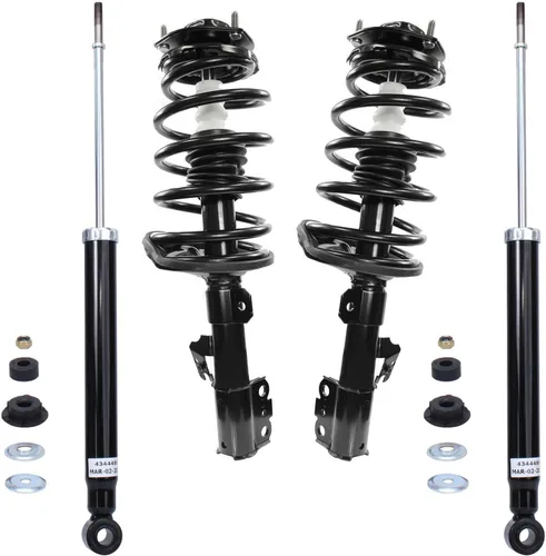 Miniatura 16 de Detroit Axle - Puntales y Amortiguadores para Chevy Traverse Buick Enclave GMC Acadia Saturn Outlook 2007-2012, 2 puntales delanteros con resorte