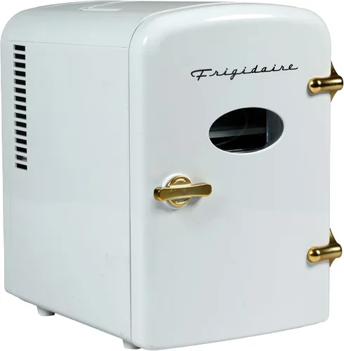 Miniatura 5 de Frigidaire Mini refrigerador personal retro para 9 latas, 11.8 pulgadas de profundidad x 7.1 pulgadas de ancho x 10.1 pulgadas de alto, color negro