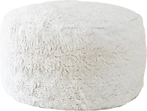 Miniatura 13 de Sorra Home Sutherland Dove Puf redondo para interiores, 20 pulgadas de ancho x 20 pulgadas de profundidad x 18 pulgadas de alto Paloma