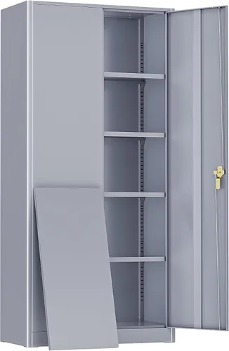Miniatura 16 de SUNCROWN Armarios de almacenamiento de metal con cerradura, gabinete de herramientas, almacenamiento de acero con bloqueo de 72 pulgadas, armarios