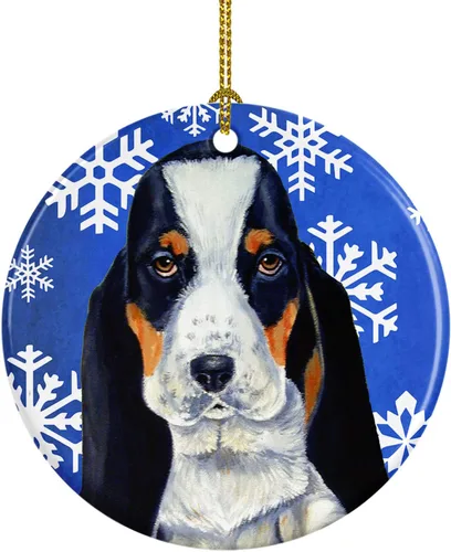 Miniatura 187 de Caroline's Treasures Cavalier Spaniel - Adorno de cerámica para colgar en el árbol de Navidad, para el hogar, Navidad, fiestas, regalo, 3 pulgadas