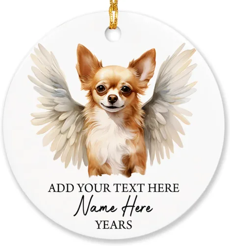 Miniatura 24 de Airedale Terrier - Adorno personalizado de alas de ángel para perro, regalo de pérdida de condolencias de mascotas, adorno de Navidad conmemorativo