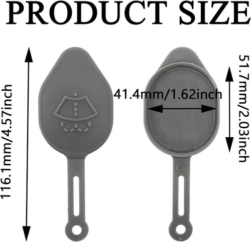 Miniatura 2 de Tapa de Botella del Tanque Depósito de Líquido Limpiaparabrisas 28913JK60A Compatible con Infiniti G37 Q60 Nissan 350Z 370Z