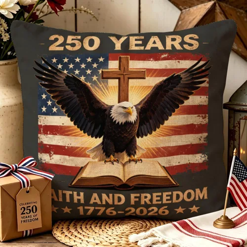 Miniatura 9 de ArogGeld Patriotic Pillow Covers 16x16 Inch 4th of July Dog Decorations America Flag Striped Star Throw Pillow Covers Personalized Funny 250th
