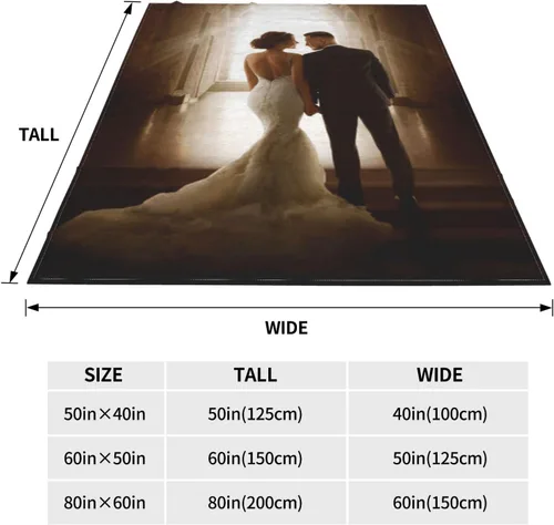Miniatura 3 de Manta personalizada con texto fotográfico, manta personalizada de franela polar para cumpleaños familiar, regalo de Navidad, boda, se adapta al