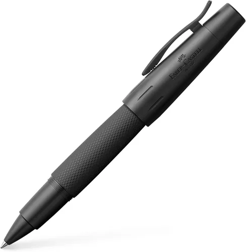Miniatura 8 de Faber-Castell e-motion Rollerball de Madera y Cromo - Marrón Oscuro Madera de pera marrón oscuro
