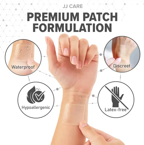 Miniatura 5 de JJ CARE Parche B12 (paquete de 90), parches autoadhesivos de mezcla natural tópica, energía diaria B12, suministro de 3 meses