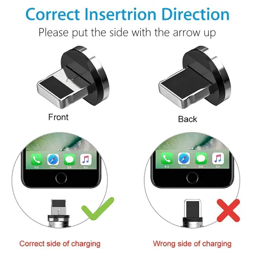 Miniatura 6 de Conector magnético Terasako (5 unidades), cabezal de puntas magnéticas compatible con i-Products