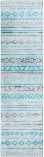 Miniatura 7 de Sedona SN10 - Alfombra bohemia azul rectangular, 1 pie 8 pulgadas x 2 pies 6 pulgadas