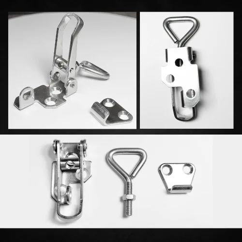 Miniatura 5 de Marine Toggle Catch Latch - 316 Stainless Steel Boat Anti-Rattle Fastener Clamp Hasp, Hatch Pull Locker
