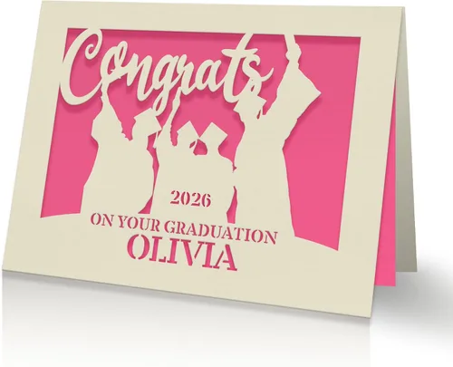 Miniatura 7 de EDSG Tarjetas de graduación personalizadas, felicitaciones, regalo de graduación, suministros de decoración de graduación, corte de papel láser