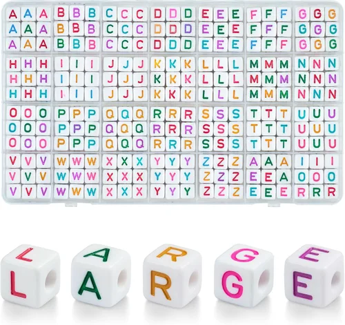 Miniatura 17 de 26 Pcs Chunky Amber Letter Beads, 20mm Jumbo 3D Acrylic Letter Beads, Big Letter Beads for Bracelets, Necklaces, Bagcharms, Shoelaces, Keychains