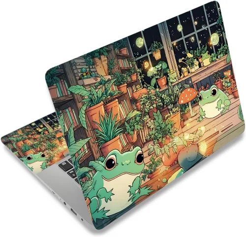 Miniatura 44 de Adhesivo para laptop de 12.1-15.6 pulgadas, calcomanía reutilizable universal de vinilo para laptop, protector de arte impermeable en color panal